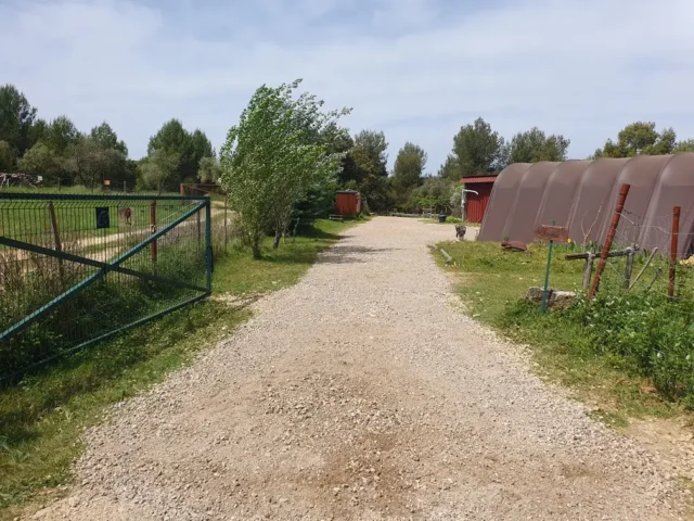 Chemin d'accès au lieu éco thérapie de Poil de Parole - Bel Equ'Art